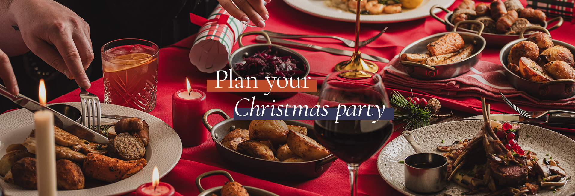 Christmas party at The Spaniards Inn