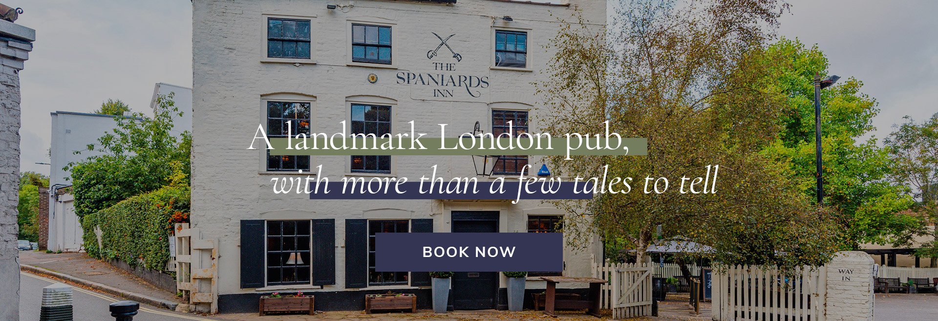 Enjoy a meal at your local pub at The Spaniards Inn in London